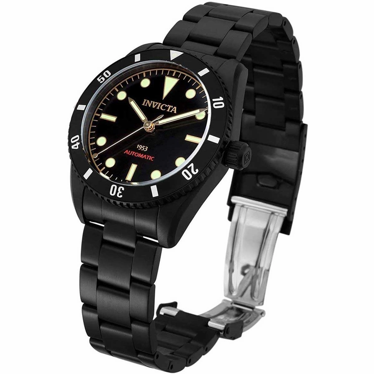Invicta Men's Watch - Pro Diver Automatic Black Stainless Steel Bracelet | 34337