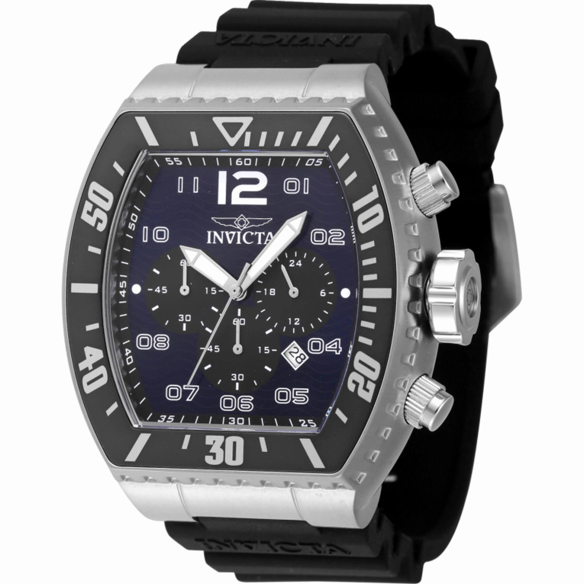 Invicta Men's Watch - Pro Diver Quartz Chronograph Blue and Black Dial Strap | 47281