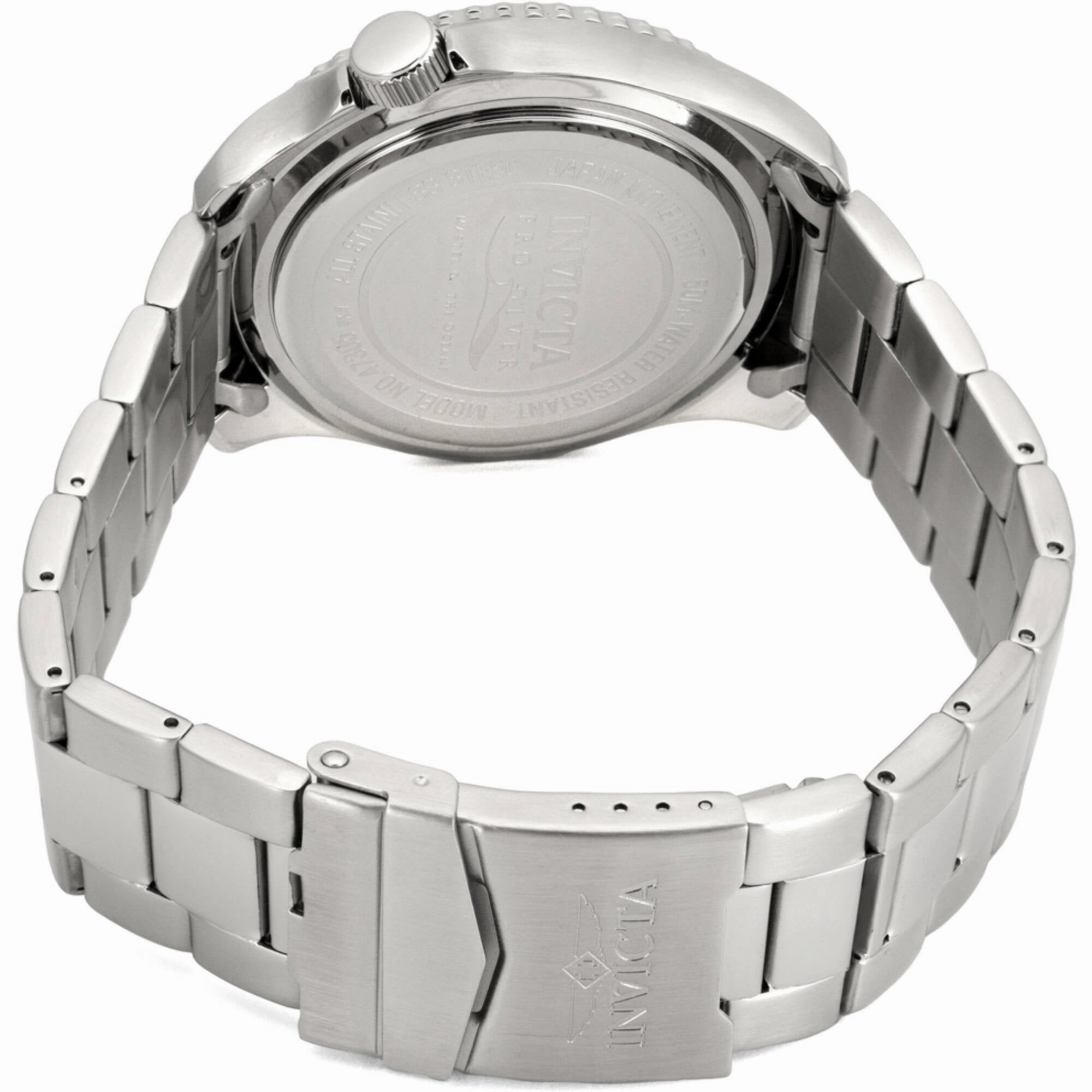 Invicta Men's Watch - Pro Diver Quartz Luminous Green Dial Steel Bracelet | 47305