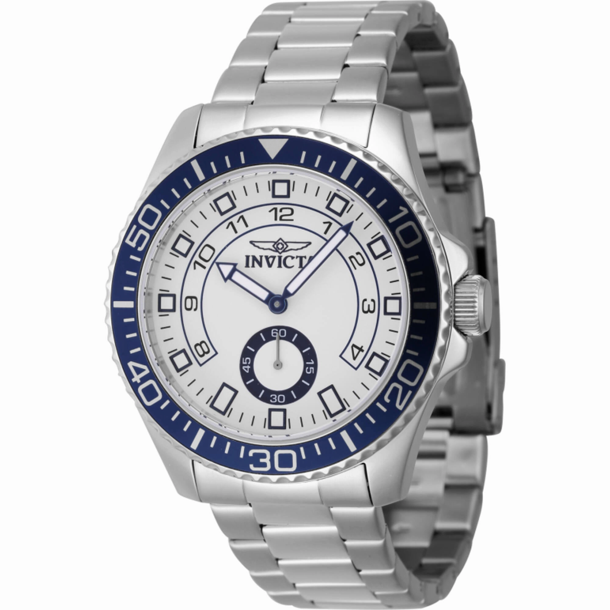 Invicta Men's Watch - Pro Diver White Dial Silver Stainless Steel Bracelet | 47124