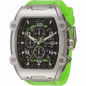 Invicta Men's Watch - S1 Rally Diablo Black and Green Dial Silicone Strap | 42346