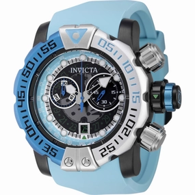Invicta Men's Watch - Sea Hunter Chronograph Quartz Light Blue Silicone Strap | 44848