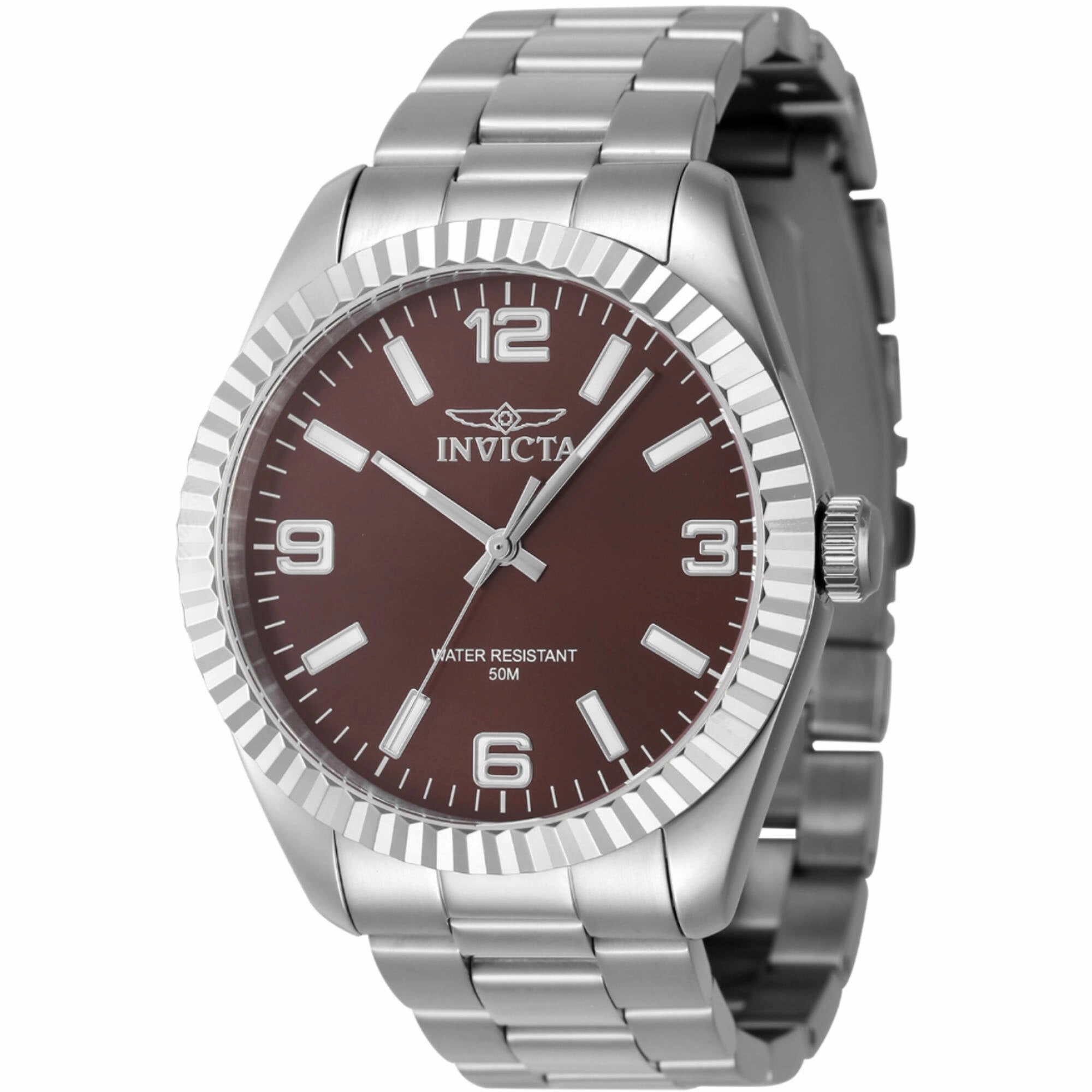 Invicta Men's Watch - Specialty Quartz Copper Dial Silver Tone Bracelet | 47452