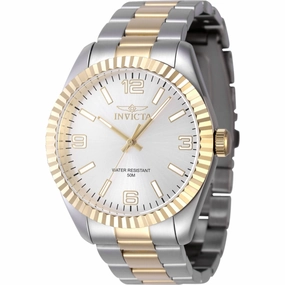 Invicta Men's Watch - Specialty Quartz Silver Tone Dial Two Tone Bracelet | 47454