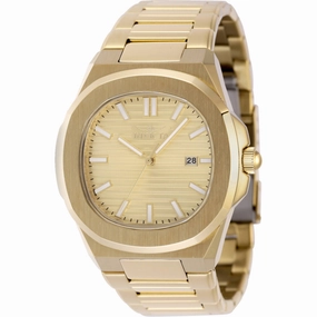 Invicta Men's Watch - Speedway Yellow Gold Plated Stainless Steel Bracelet | 48520