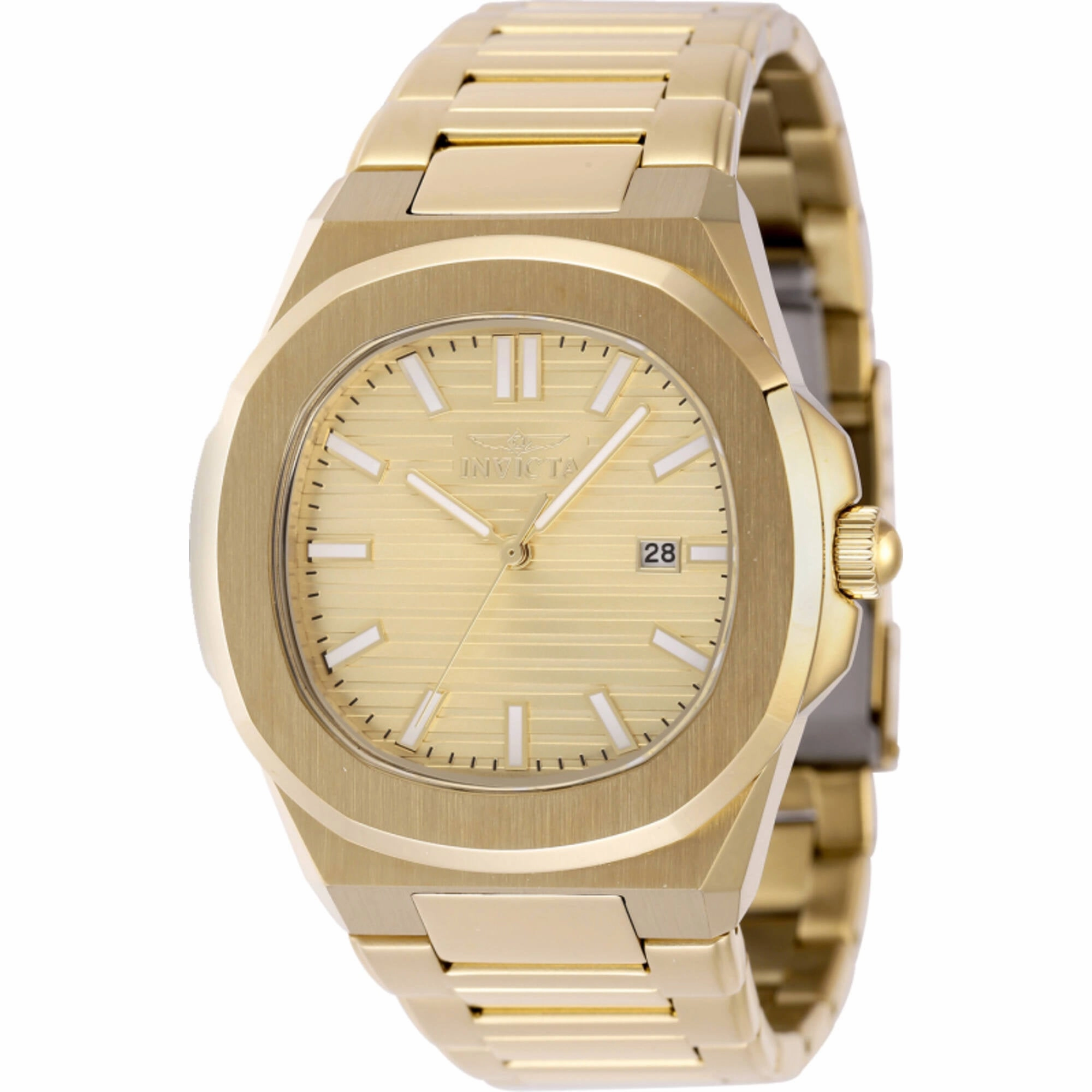 Invicta Men's Watch - Speedway Yellow Gold Plated Stainless Steel Bracelet | 48520