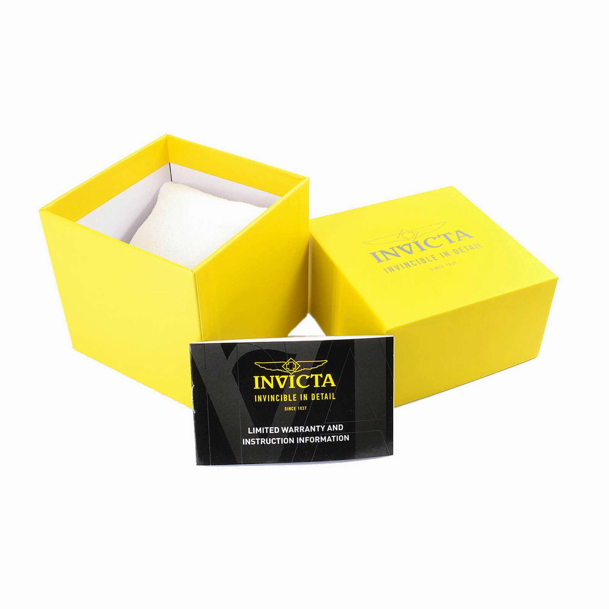 Invicta Men's Watch - Vintage Black Dial Yellow Gold Steel Bracelet Quartz | 46660