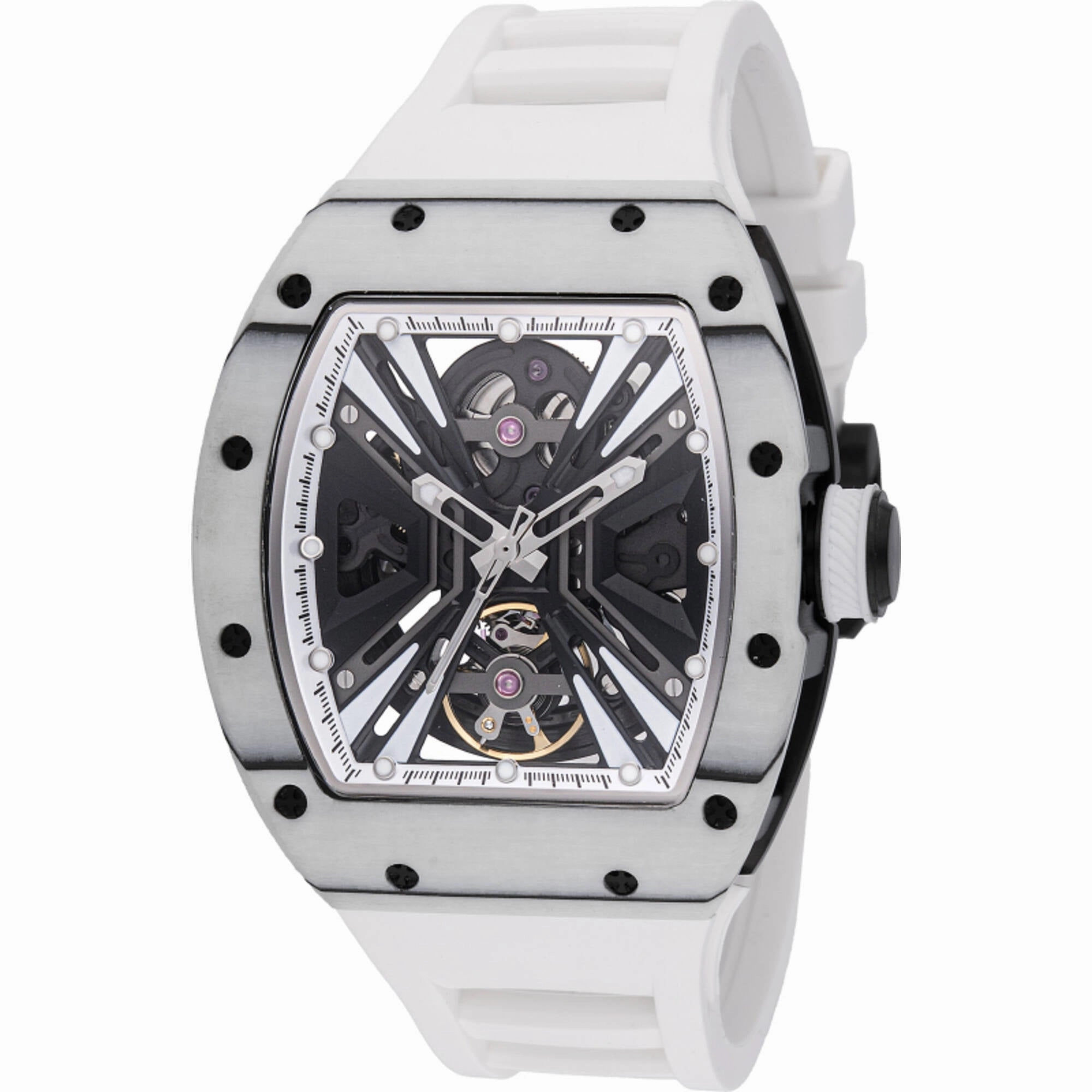Invicta Men's Watch S1 Rally Automatic White Silicone Strap Chronograph 49028