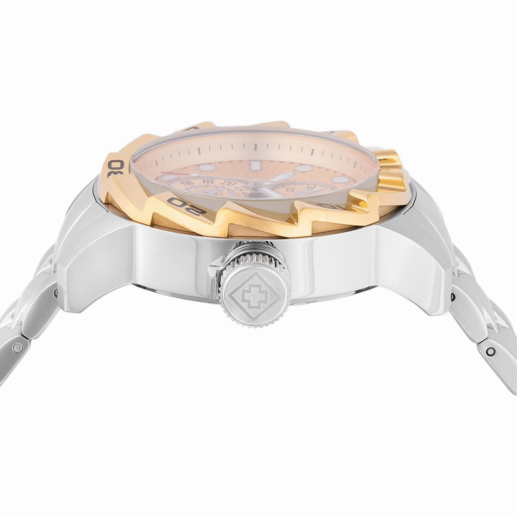 Invicta Unisex Watch - Ripsaw Quartz Gold and Silver Dial Steel Bracelet | 47566