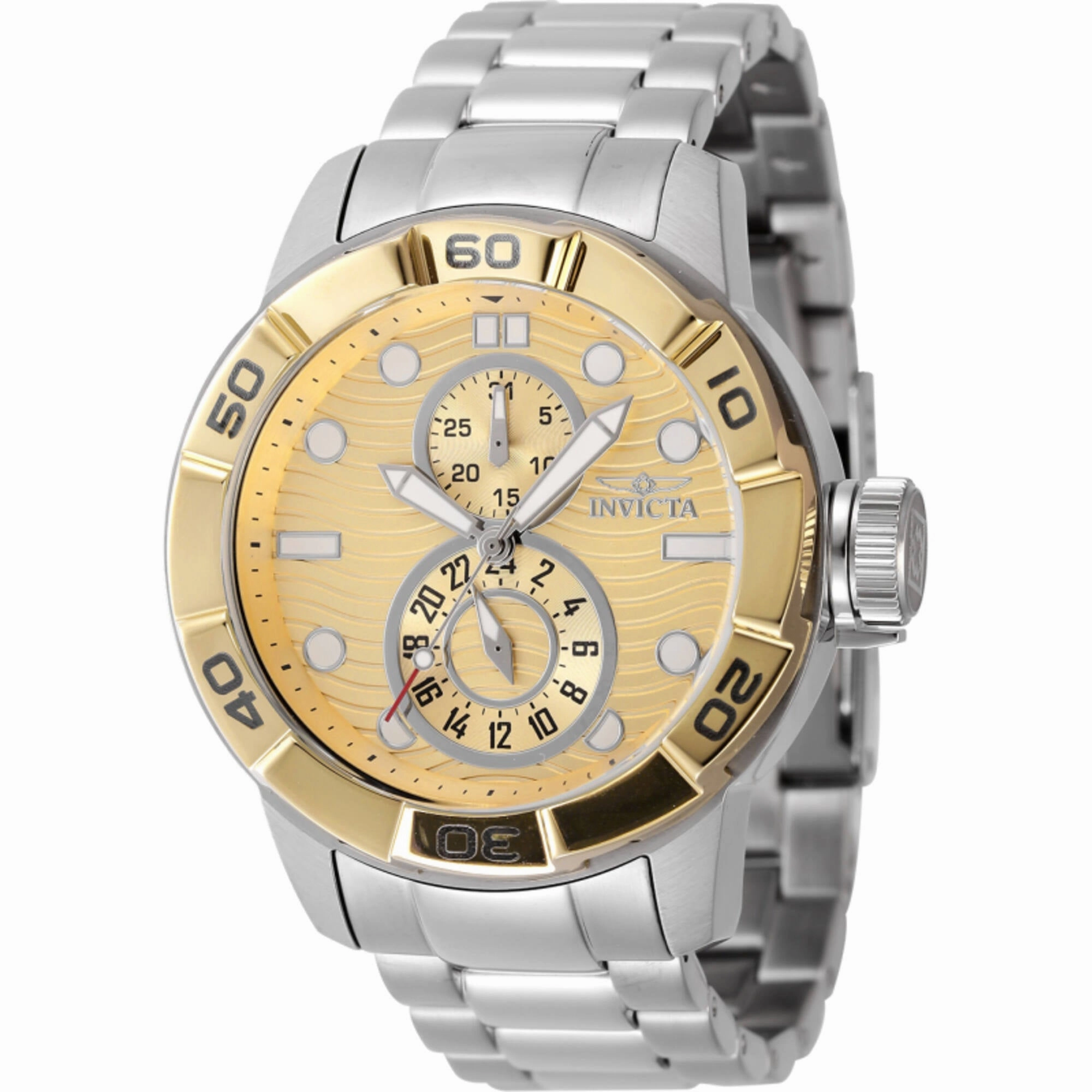 Invicta Unisex Watch - Ripsaw Quartz Gold and Silver Dial Steel Bracelet | 47566