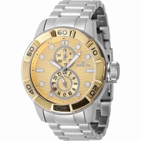 Invicta Unisex Watch - Ripsaw Quartz Gold and Silver Dial Steel Bracelet | 47566