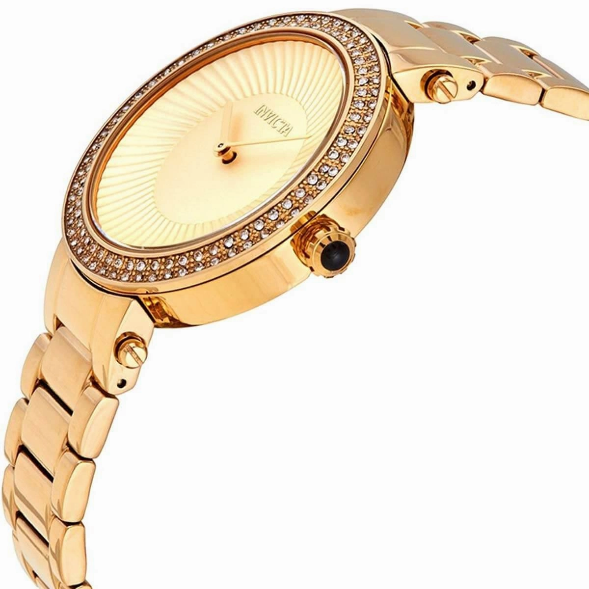 Invicta Women's Crystal Watch - Specialty Gold Tone Dial Bracelet | 27005