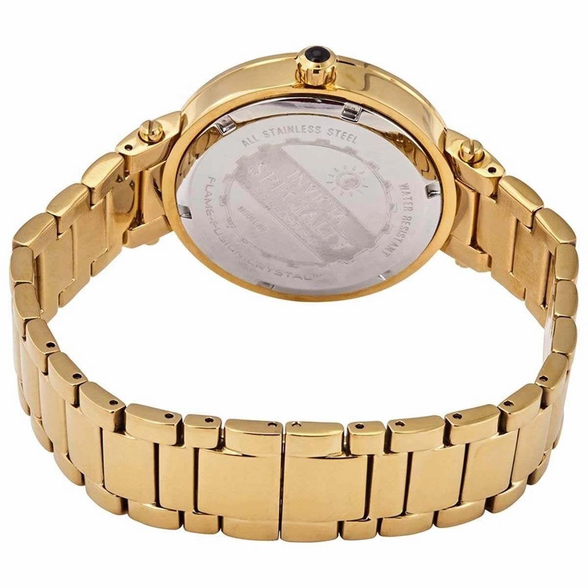 Invicta Women's Crystal Watch - Specialty Gold Tone Dial Bracelet | 27005