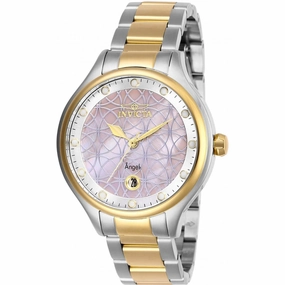 Invicta Women's Quartz Watch - Angel Pink Oyster and Silver Tone Dial Bracelet | 27766
