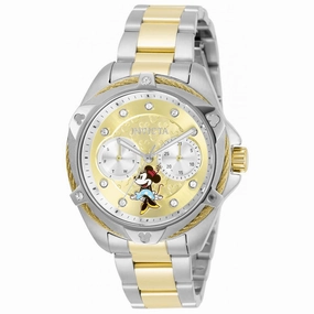 Invicta Women's Quartz Watch - Disney Minnie Mouse Two Tone Steel Bracelet | 32436