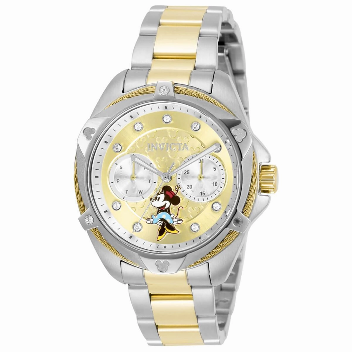 Invicta Women's Quartz Watch - Disney Minnie Mouse Two Tone Steel Bracelet | 32436