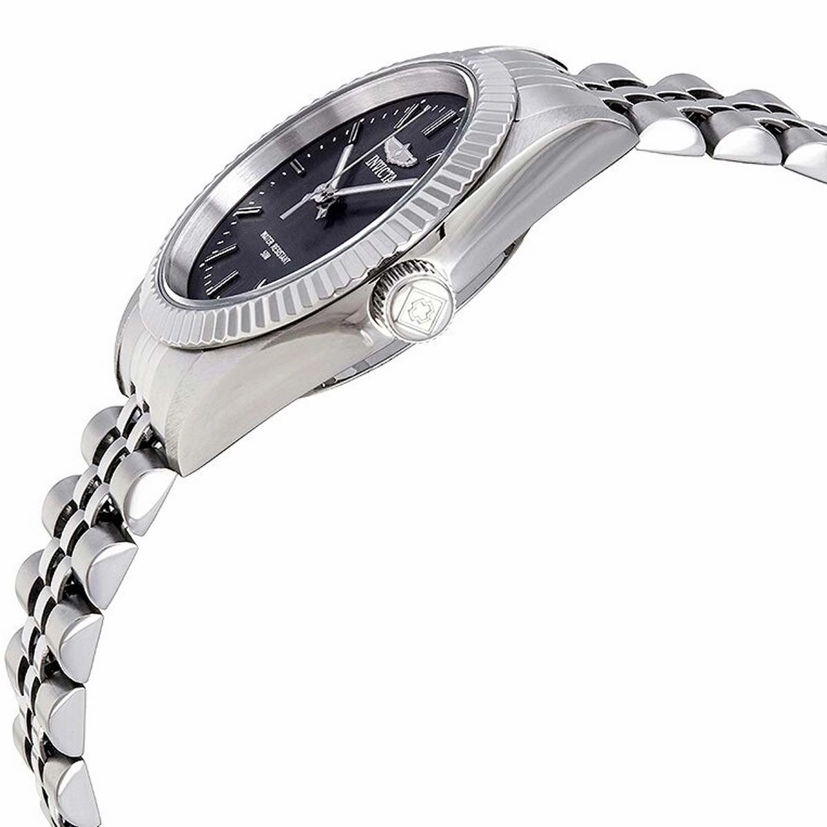 Invicta Women's Quartz Watch - Specialty Black Dial Silver Bracelet | 249168
