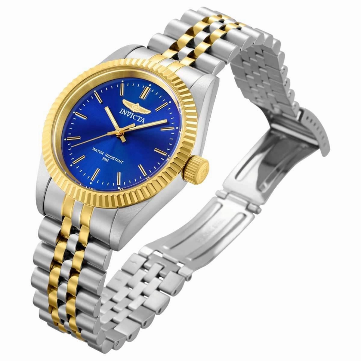 Invicta Women's Quartz Watch - Specialty Blue Dial Two Tone Bracelet | 29403
