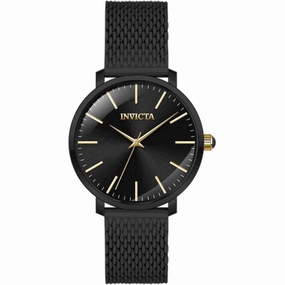 Invicta Women's Watch - Angel Quartz Black Dial Stainless Steel Bracelet | 45149
