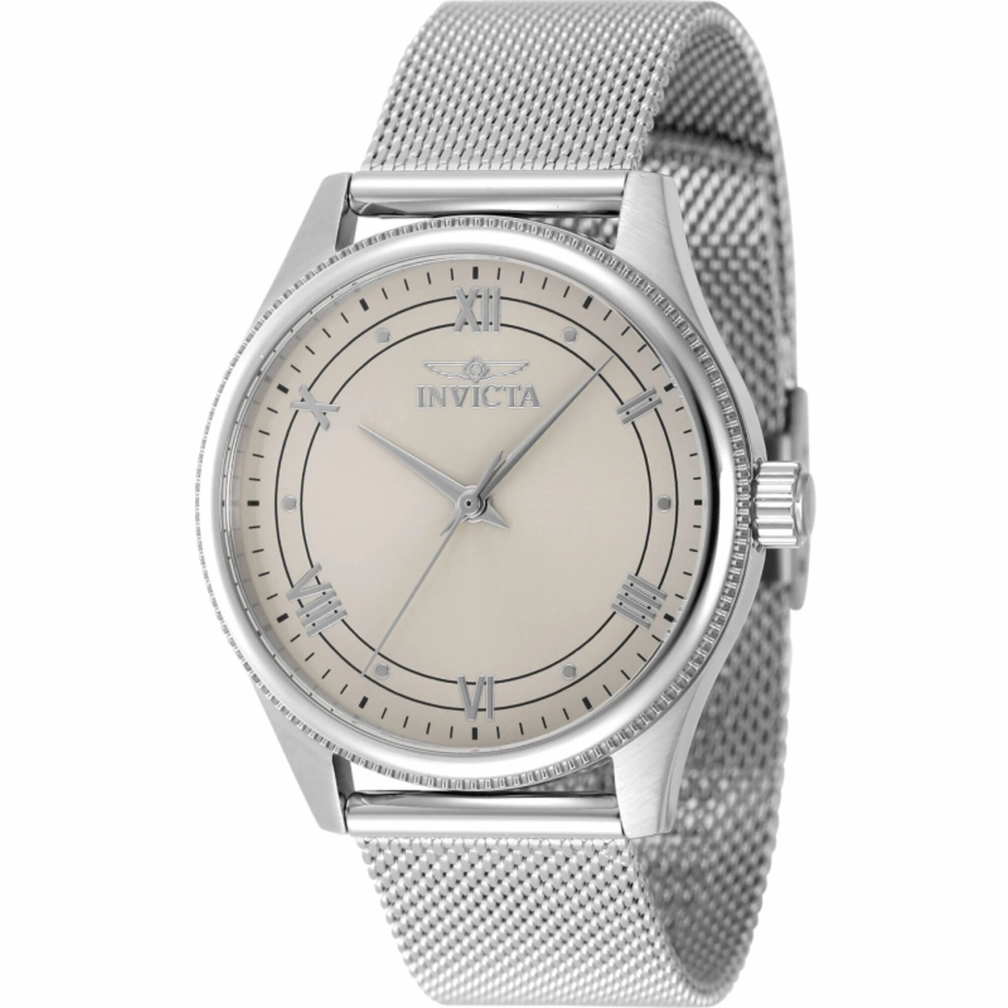 Invicta Women's Watch - Celestial Quartz Ivory Dial Silver Steel Bracelet | 48486
