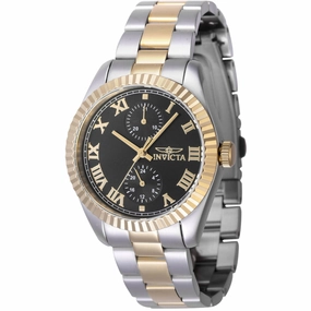 Invicta Women's Watch - Specialty Quartz Black Dial Two Tone Bracelet | 47439