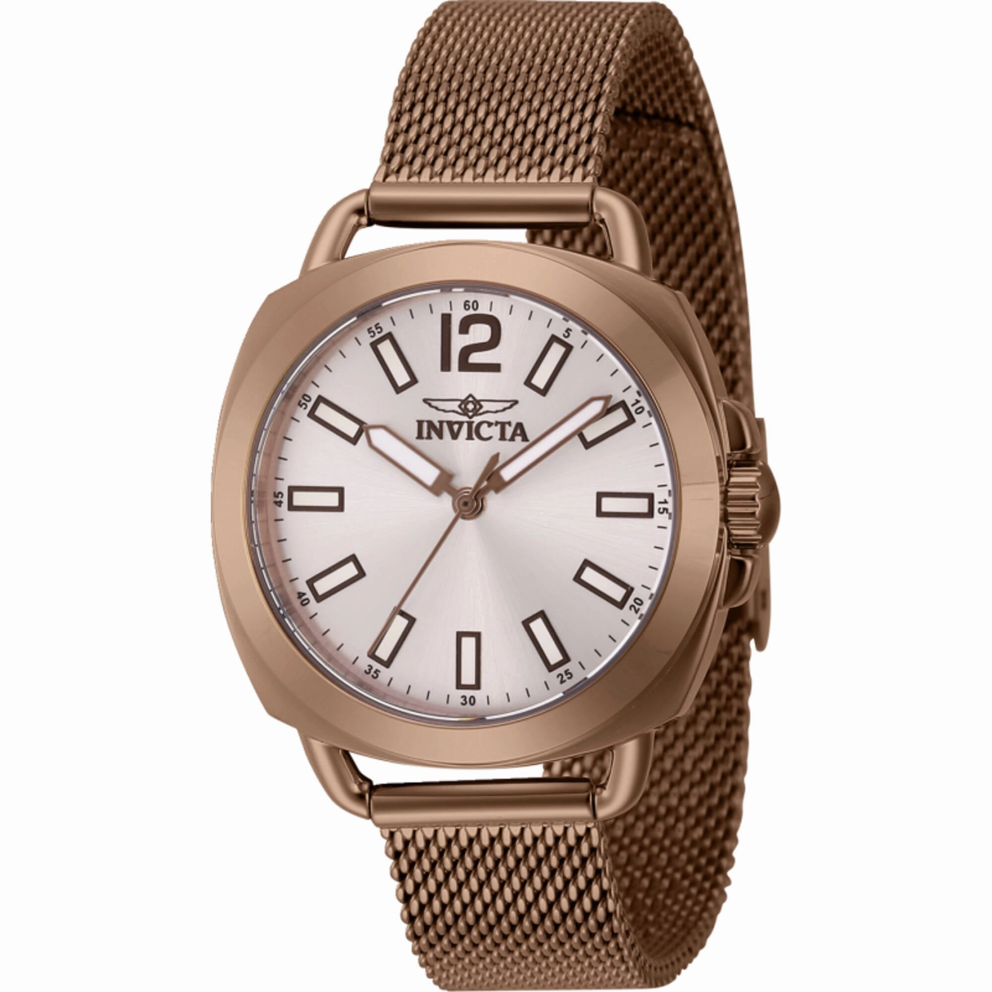 Invicta Women's Watch - Wildflower Silver Dial Brown Steel Mesh Bracelet | 46340