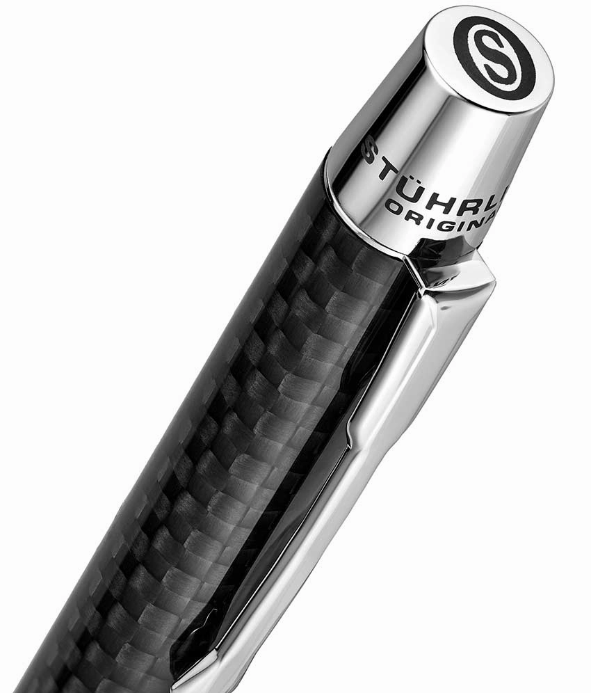 Javelin Black Carbon Twist-Action Ballpoint Pen