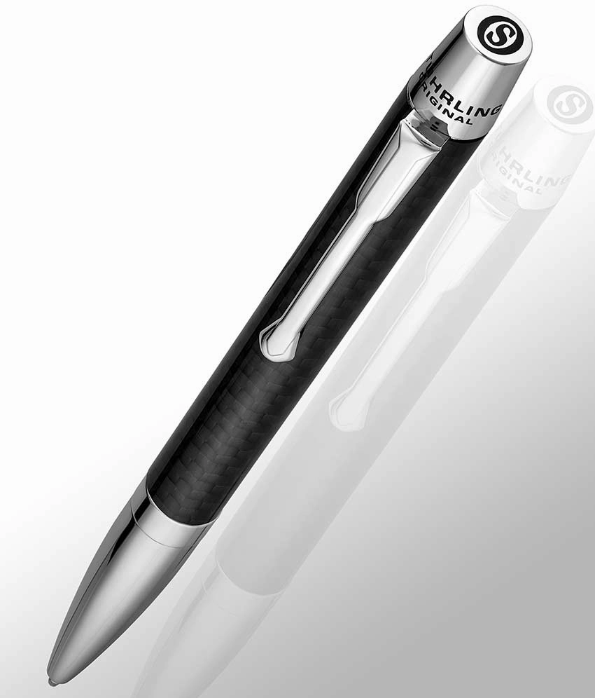 Javelin Black Carbon Twist-Action Ballpoint Pen