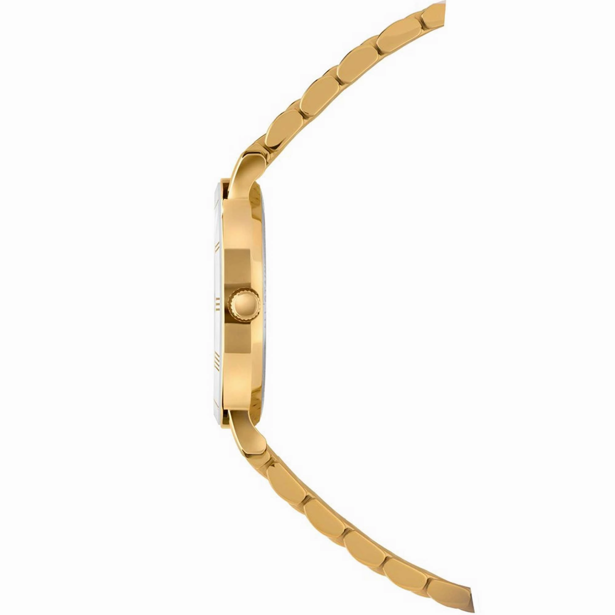 Jowissa Women's Watch - Roma White Dial Yellow Stainless Steel Bracelet | J2.286.M