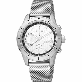 Just Cavalli Men's Watch - Maglia Quartz Silver Tone Steel Bracelet | JC1G215M0045