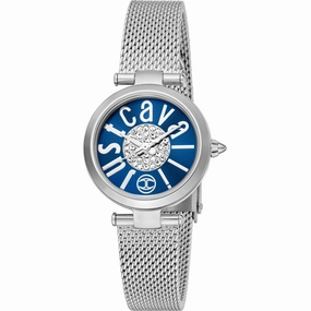 Just Cavalli Women's Watch - Modena Quartz Blue Dial Steel Bracelet | JC1L280M0035
