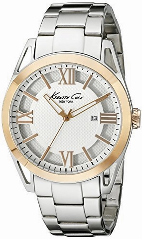 Kenneth Cole New York Men's KC9373 Classic Analog Display Quartz Silver Watch