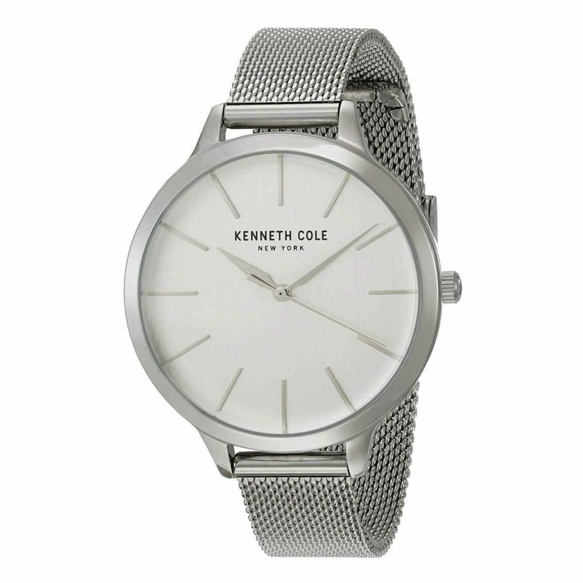 Kenneth Cole Women's Mesh Bracelet Watch - Classic Silver Tone Dial | KC15056009