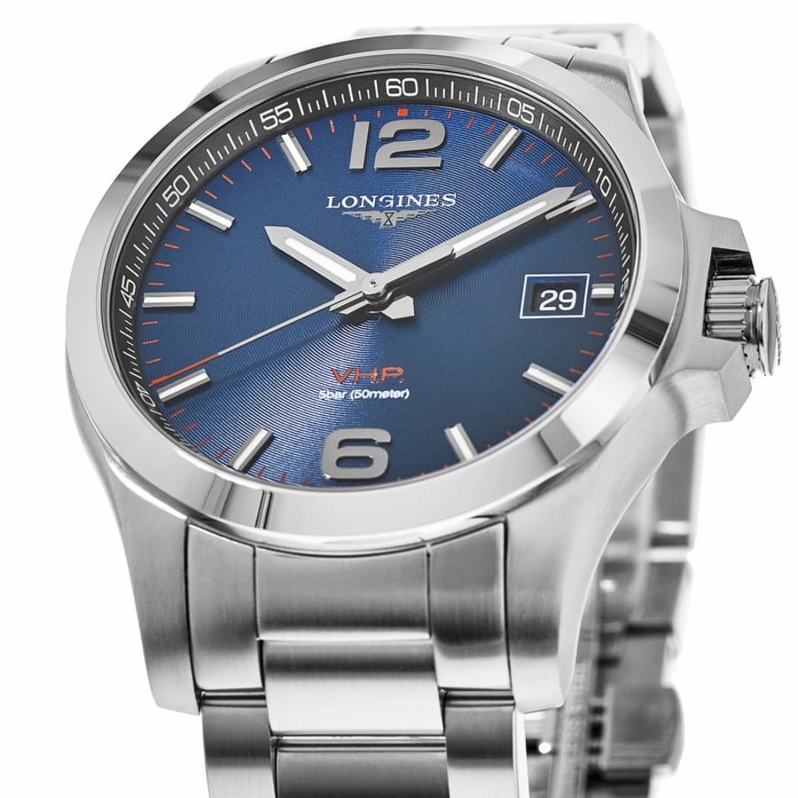 Longines Conquest V.H.P. Blue Dial Steel  Men's Watch L3.716.4.96.6