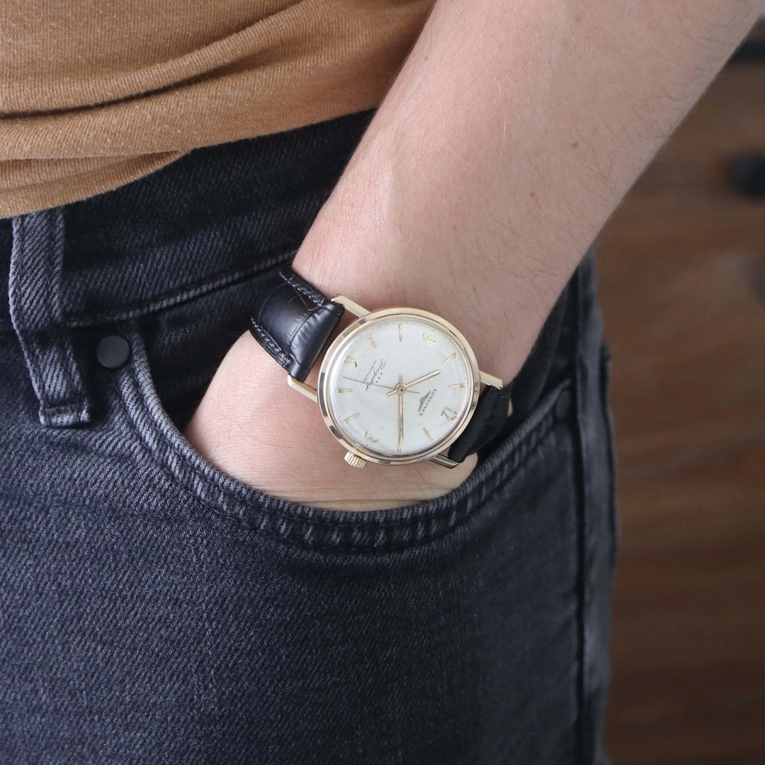Longines Flagship 3403, 9k Gold, 1960 Vintage Watch