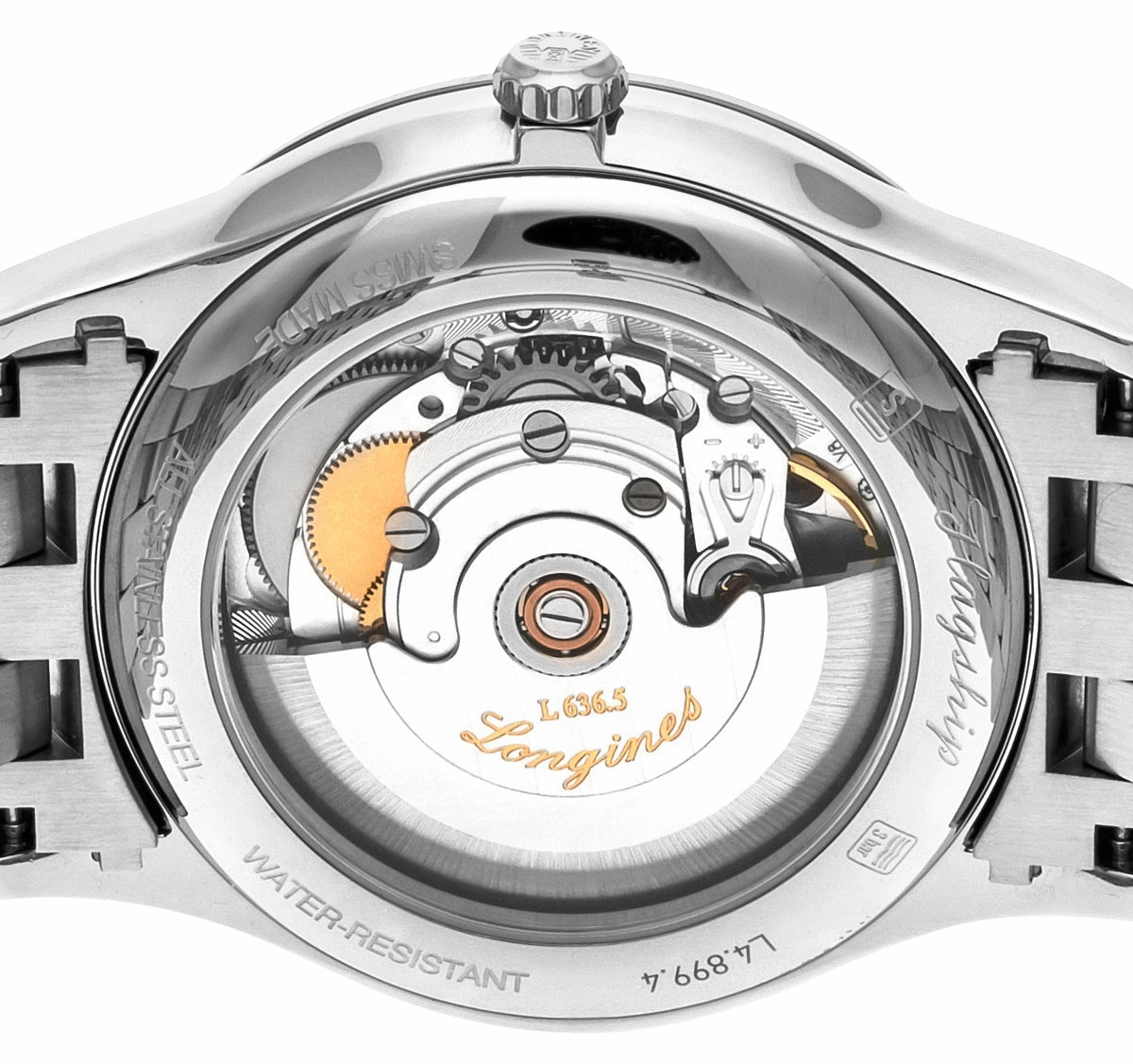 Longines Flagship Automatic Stainless Steel White Dial Day/Date Mens Watch L4.899.4.21.6