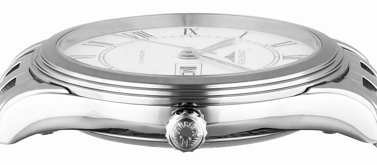 Longines Flagship Automatic Stainless Steel White Dial Day/Date Mens Watch L4.899.4.21.6