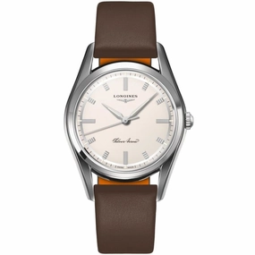 Longines Heritage Automatic Silver Dial Leather Strap Men's Watch L2.834.4.72.2