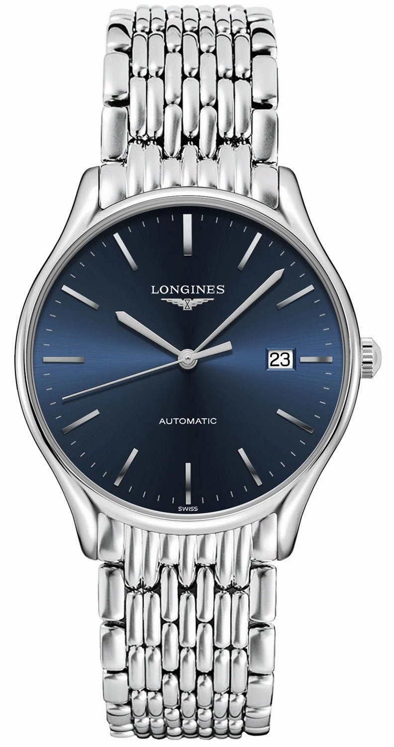 Longines Lyre Automatic Stainless Steel Blue Dial Date Mens Watch L4.960.4.92.6