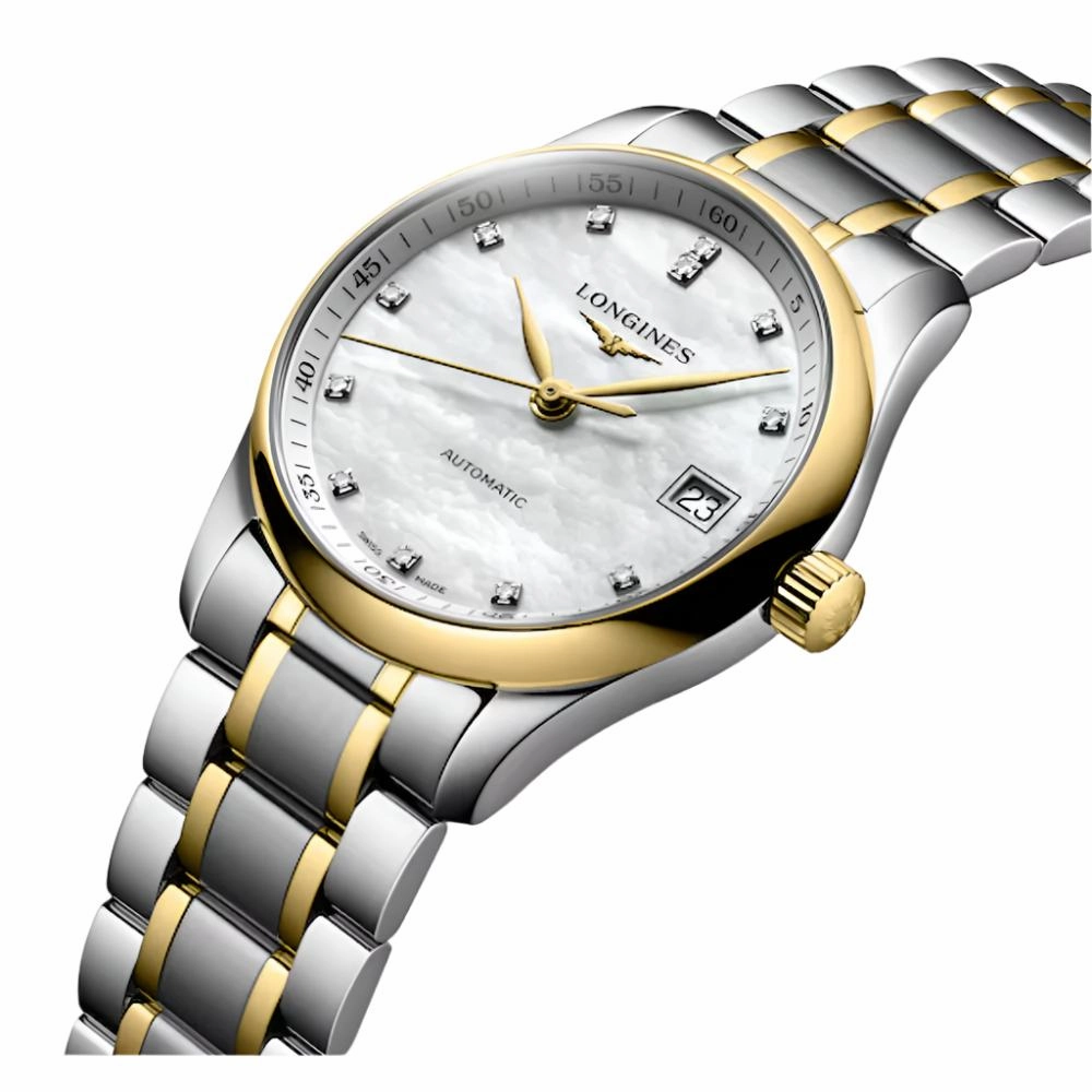 Longines Master Collection 34mm Two-Tone Automatic Watch with Diamonds