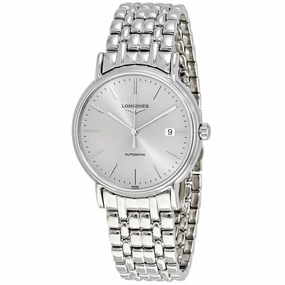 Longines Men's Watch - Presence Silver Tone Dial Stainless Steel Bracelet | L49214726
