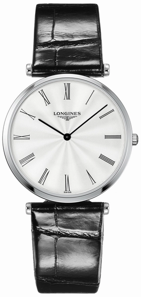 LonginesLa Grande Classique Midsize 36mmQuartz Silver Dial Black Leather Mens Watch L4.755.4.71.2