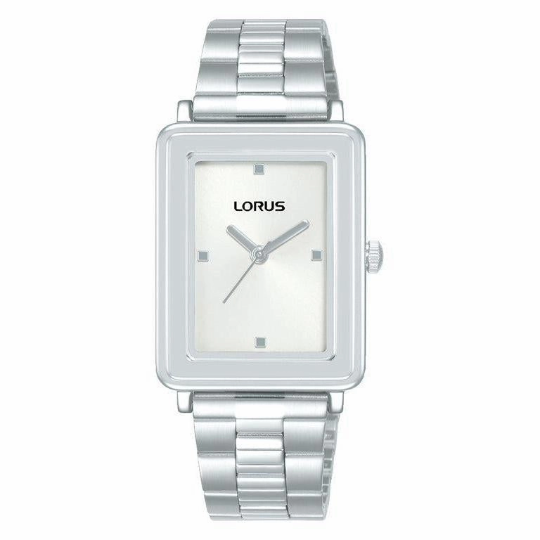Lorus Ladies Rectangle Silver Dial Watch