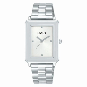 Lorus Ladies Rectangle Silver Dial Watch