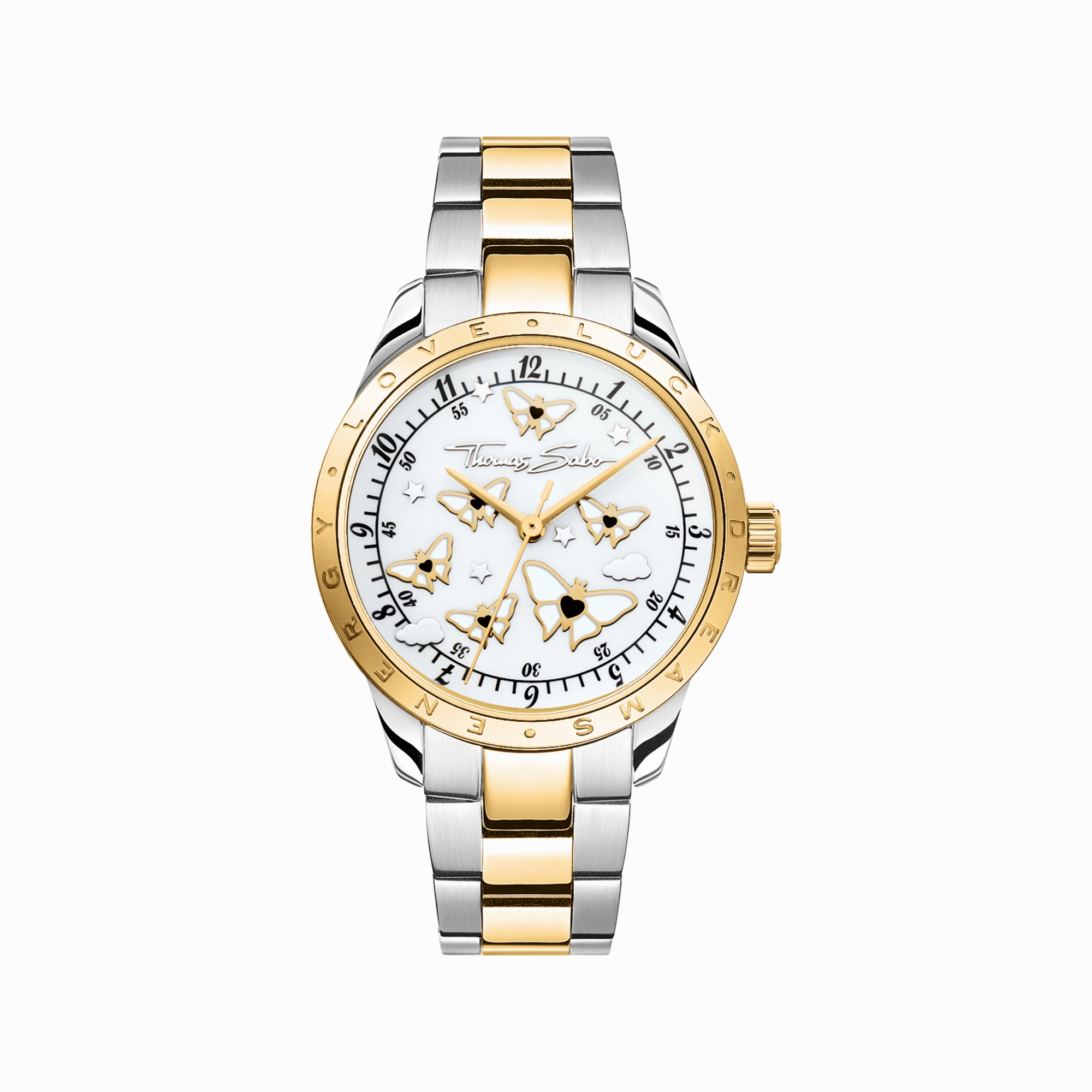 Luminescent Butterfly Bicolour Watch