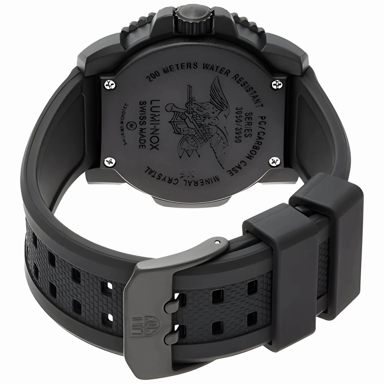Luminox 3051.BO Men's Navy SEAL Colormark Dive Watch - Rugged Blackout Swiss-Made Timepiece