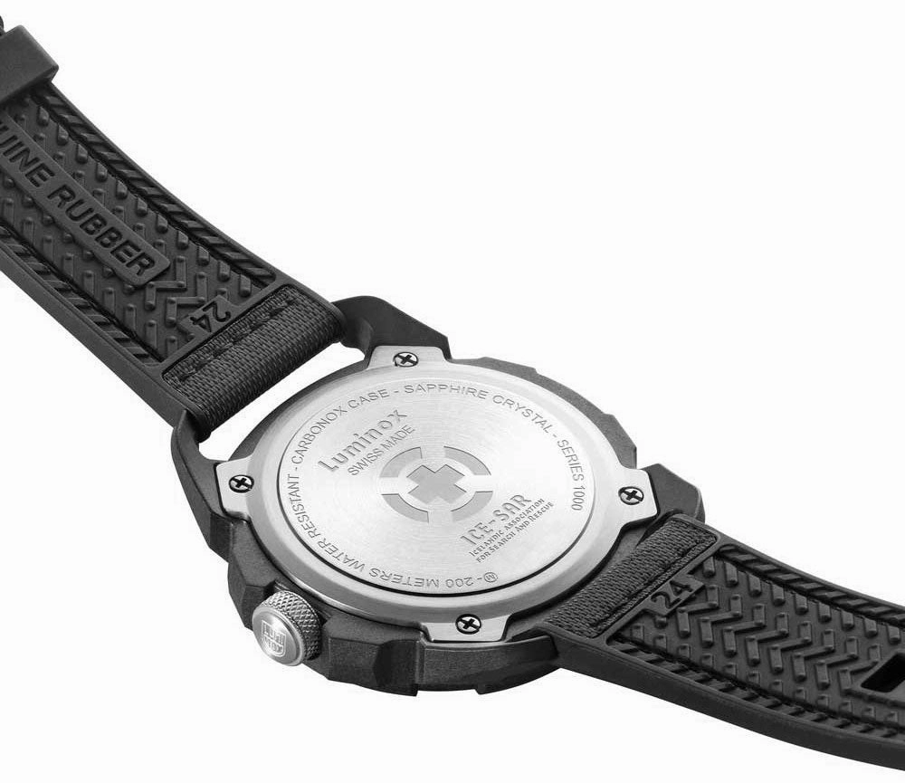 Luminox ICE-SAR Arctic CARBONOX Blue Dial Black Rubber Strap Date Divers Quartz Mens Watch XL.1003