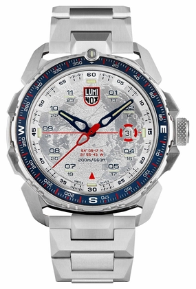 Luminox Ice-Sar Arctic Stainless Steel Silver-Tone Dial Date Divers Quartz Mens Watch XL.1207
