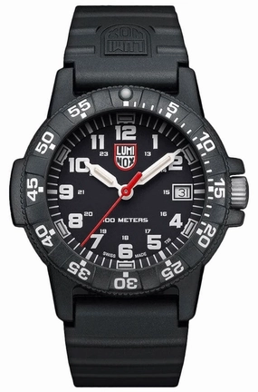 Luminox Leatherback SEA Turtle CARBONOX Black Rubber Strap Date Quartz Mens Watch XS.0301.L