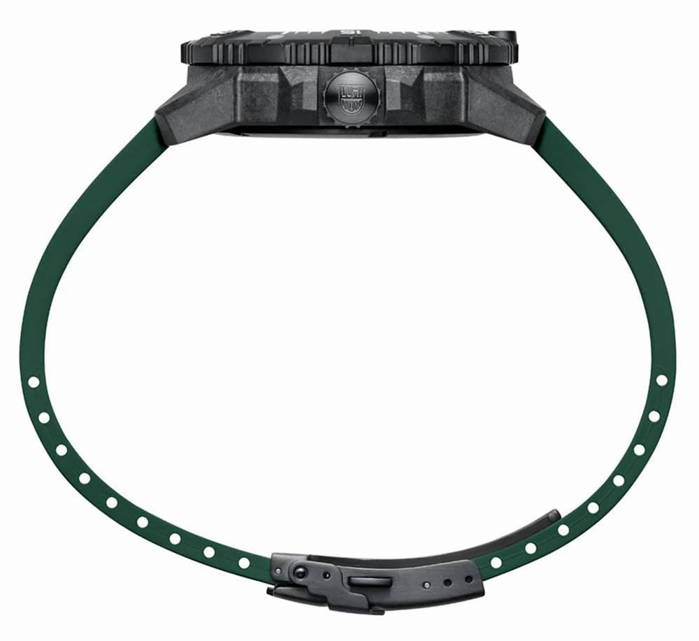 Luminox Master Carbon SEAL Automatic CARBONOX  Black Dial Green Rubber Strap Day/Date Divers Mens Watch XS.3877